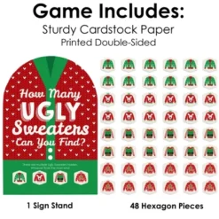 Big Dot Of Happiness Ugly Sweater - Holiday And Christmas Party Scavenger Hunt - 1 Stand And 48 Game Pieces - Hide And Find Game -Northlight Sale GUEST 01d5b9fe c161 4ad4 827b 40918ea59ba2