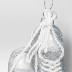 5.31" Christmas Glass Silver Shoes Ornament - Wondershop™ 5 5.31" Christmas Glass Silver Shoes Ornament - Wondershop™ -Northlight Sale GUEST 04d6b78e f20e 4dab b29e bc8ba94e0f0d