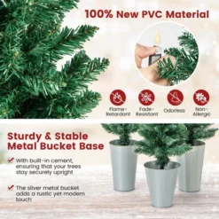Costway Potted Artificial Christmas Tree Set Of 3 With 3/4/5 FT Faux Slim Pencil Trees 15 Costway Potted Artificial Christmas Tree Set Of 3 With 3/4/5 FT Faux Slim Pencil Trees -Northlight Sale GUEST 067bf2d0 6d43 4eba a3b0 df6b13511753