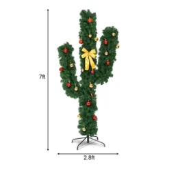 Costway Pre-Lit Cactus Christmas Tree 7Ft LED Lights Ball Ornaments -Northlight Sale GUEST 068c7cfd 0248 4fbb 94a1 2858caf5d21e
