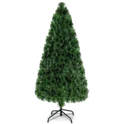 Costway 6Ft Pre-Lit Fiber Optic PVC Christmas Tree Metal Holiday -Northlight Sale GUEST 0699a667 624c 4dd5 9696 7ae63d53a78d