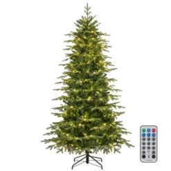 Costway 6/7.5/9 FT Artificial Christmas Tree With 714/1162/1770 Branch Tips 260/280/560 LED Lights 3 Timers Remote -Northlight Sale GUEST 0717d896 e785 47d0 b448 23cc3d2a7d07