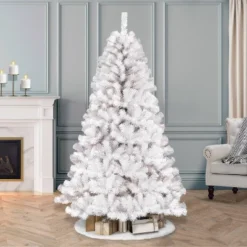 7.5ft Pre-lit Artificial Christmas Tree White Full Newcastle Fir -Northlight Sale GUEST 07dfe2db 857c 4c45 b76c 6dcfdb2c5304