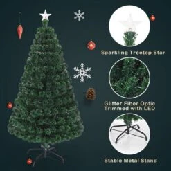 Costway 5'/6'/7'Pre-Lit Fiber Optic Christmas Tree Multicolor Lights -Northlight Sale GUEST 0907a170 a079 4d64 915f 9a3877a64fbb