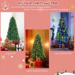 Costway 7ft Pre-lit Hinged Christmas Tree W/ Remote Control & 9 Lighting Modes -Northlight Sale GUEST 09b1dbd8 1786 45ed a950 97ab02e33bb0