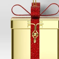 Christmas Gold Metal Gift Box Ornament - Wondershop™ -Northlight Sale GUEST 0ab3fee9 6ef1 4964 bf2d a4623c764088