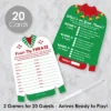Big Dot Of Happiness Ugly Sweater - 2-in-1 Holiday And Christmas Party Cards - Activity Duo Games - Set Of 20 -Northlight Sale GUEST 0aeee21a 42c9 48c1 828b dd27324a6b15