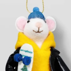 Christmas Felted Wool Skateboarder Mouse Ornament - Wondershop™ -Northlight Sale GUEST 0b4158ec fa6a 43f5 adb4 c63a535b5425