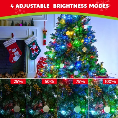 Joyfy 197/394 FT Christmas Tree String Lights Outdoor, PVC Wire String Lights With 8 Modes Timer, Reel For Xmas Indoor Outdoor Holiday Decoration 8 Joyfy 197/394 FT Christmas Tree String Lights Outdoor, PVC Wire String Lights With 8 Modes Timer, Reel For Xmas Indoor Outdoor Holiday Decoration - Image 6
