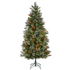 Prelit Flocked Pine Artificial Christmas Tree Clear Lights - National Tree Company -Northlight Sale GUEST 0bad6528 20a4 441c a066 afe654348621