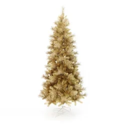 LuxenHome 7.5Ft Pre-Lit Gold Tinsel Artificial Pine Tree With Metal Stand 18 LuxenHome 7.5Ft Pre-Lit Gold Tinsel Artificial Pine Tree With Metal Stand -Northlight Sale GUEST 0c8388e8 a504 43e0 82a2 8949b6bc0a60