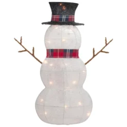 Northlight Lighted Tinsel Snowmen Family Christmas Yard Decorations - Clear Lights - Set Of 2 -Northlight Sale GUEST 0cfef3c2 5d92 4fa0 af15 045e282e681e