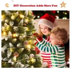 Costway 7.5ft Snow Flocked Pencil Christmas Tree Hinged Pine Cones -Northlight Sale GUEST 1107cbf8 fb07 4cbf b615 1a807744f1c3