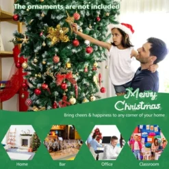 Costway 7.5FT Pre-Lit Snowy Upside Down Christmas Tree 1100 Tips W/ 400 Lights & 8 Modes -Northlight Sale GUEST 167408e8 1740 47d3 bedd b75a906be1b1