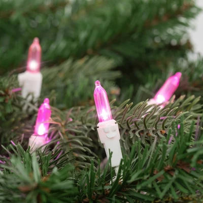 Northlight 50 LED Pink Mini Christmas Lights - 16.25 Ft White Wire 3 Northlight 50 LED Pink Mini Christmas Lights - 16.25 Ft White Wire