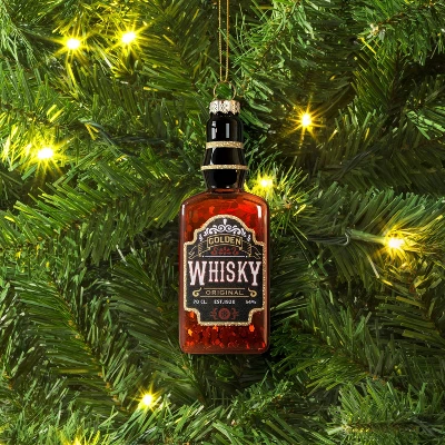 4.92" Christmas Glass Whisky Ornament - Wondershop™ 3 4.92" Christmas Glass Whisky Ornament - Wondershop™