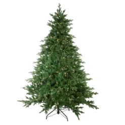 Northlight Real Touch™️Pre-Lit Full Minnesota Balsam Fir Artificial Christmas Tree - 6.5' - Warm White LED