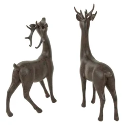 Northlight Standing Deer Christmas Decorations - 14" - Brown - Set Of 2 -Northlight Sale GUEST 1a9bbe57 a6f1 4f3c bc7b e1a3844d0351