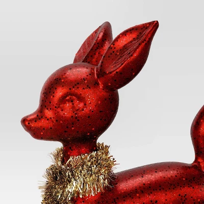 Christmas Plastic Deer Ornament Red - Wondershop™ 4 Christmas Plastic Deer Ornament Red - Wondershop™ - Image 2