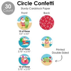 Big Dot Of Happiness Tropical Christmas - Beach Santa Holiday Party Supplies Decoration Kit - Decor Galore Party Pack - 51 Pieces -Northlight Sale GUEST 1b5db5dd 968c 434c 8cba 31695800fa23