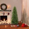 6ft Puleo Pre-Lit Carson Pine Artificial Christmas Tree Clear Lights