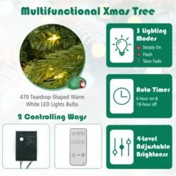 Costway 6 FT Pre-Lit Christmas Tree 3-Minute Quick Shape With Quick Power Connector Timer -Northlight Sale GUEST 1d4f5823 9fdd 4f55 971e bea3a3707db2