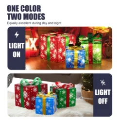 LuxenHome Set Of 3 Colored Presents Lighted Holiday Decoration Multi-Color 21 LuxenHome Set Of 3 Colored Presents Lighted Holiday Decoration Multi-Color -Northlight Sale GUEST 1ed1fd19 5899 4998 a31d 1d7613d16979