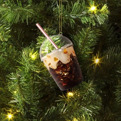 Christmas Glass Iced Coffee Ornament - Wondershop™ 2 Christmas Glass Iced Coffee Ornament - Wondershop™