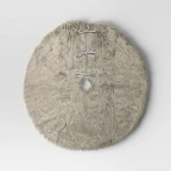 48" Faux Fur Christmas Tree Skirt Gray - Wondershop™ -Northlight Sale GUEST 2176a37d 7b4b 4cc1 8c49 842098220bcc