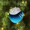 4.25" Christmas Plastic Scallop Ornament Blue - Wondershop™ -Northlight Sale GUEST 25eec587 a58d 4a4b b57e 2184e95fe487