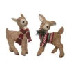 Transpac Foam Sisal Festive Deer Set Of 2 Christmas Home Decorations For Holiday Cheer And Decor -Northlight Sale GUEST 273daaad 540a 4fc9 8d6f 5c75137bb31b