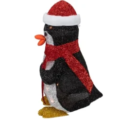 Northlight 19.5" White And Red Lighted Penguin With Santa Hat Outdoor Christmas Decoration -Northlight Sale GUEST 27629f09 8830 419b 8535 39224f128010