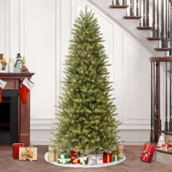 Puleo 6.5ft Pre-lit Artificial Christmas Tree Forest Fir: Hinged Branches, 350 Clear Lights, Indoor Use, Includes Stand 9 Puleo 6.5ft Pre-lit Artificial Christmas Tree Forest Fir: Hinged Branches, 350 Clear Lights, Indoor Use, Includes Stand -Northlight Sale GUEST 27797664 c04a 41c4 a853 e65a10fafcac