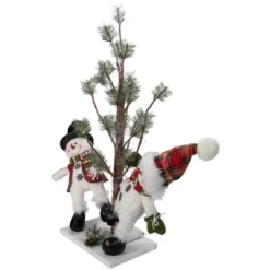 Northlight LED Lighted Snowmen Friends With Pine Tree Christmas Decoration - 34" -Northlight Sale GUEST 284b0e56 b05e 45a0 93aa 92bc90817efe