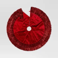 48" Christmas Tonal Tinsel Tree Skirt Red - Wondershop™ -Northlight Sale GUEST 28f8418d 0ea1 4e02 b99e f082ee9ce469