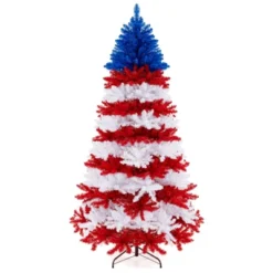 Costway 7.5 FT Patriotic Pre-Lit Artificial Christmas Tree With 1341 Branch Tips 480 Lights 17 Costway 7.5 FT Patriotic Pre-Lit Artificial Christmas Tree With 1341 Branch Tips 480 Lights -Northlight Sale GUEST 2b28385a 589f 4854 bf10 3fbe2604bf11