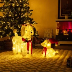 Tangkula 2-Piece Christmas Lighted Dogs 3D Xmas Light-up Cute Poodle With 60 LED Lights Red Scarves Zip Ties & Ground Stakes 12 Tangkula 2-Piece Christmas Lighted Dogs 3D Xmas Light-up Cute Poodle With 60 LED Lights Red Scarves Zip Ties & Ground Stakes -Northlight Sale GUEST 2ce964fb bad9 45fc 8415 478ae9540ce3
