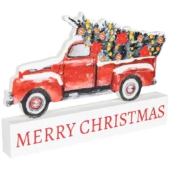 Northlight Pickup Truck Merry Christmas Wooden Decoration - 9" -Northlight Sale GUEST 2e4ebdbc d199 4753 9d6f a331c09e1c02