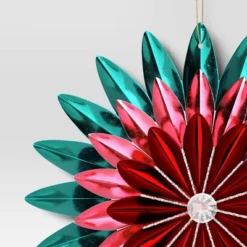 Christmas Foil Flower Ornament Green Ornament - Wondershop™ -Northlight Sale GUEST 2e614d92 8f02 4336 977f 877fd5994cd7