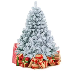 Costway 4.5ft Pre-Lit Premium Snow Flocked Hinged Artificial Christmas Tree W/150 Lights -Northlight Sale GUEST 2e988330 0e08 4faa 9f41 dbfba3d3e205