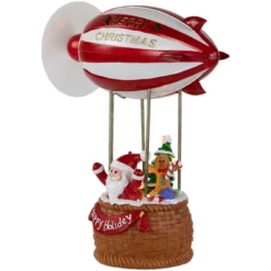 Northlight Musical And Animated Blimp And Santa Christmas Decoration - 8.5" - Red And White -Northlight Sale GUEST 2fac62a4 261d 4bbc 9bb0 53ab016da8b7