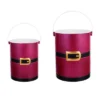 Transpac Metal Santa Belt Buckets Set Of 2 Christmas Decorations Multicolored Tabletop Decor For Home And Gifts -Northlight Sale GUEST 30821bc9 63f0 4402 ba2a ecef70668a9c