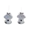 Transpac Pinecone Silver Bird House Decor Set Of 2 Christmas Home Decorations For Festive Holiday Charm -Northlight Sale GUEST 31992773 8b6b 4918 a319 e2b63cae1675