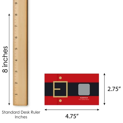 Big Dot Of Happiness Jolly Santa Claus - Christmas Party White Elephant Gift Exchange Game Scratch Off Cards - 22 Count 6 Big Dot Of Happiness Jolly Santa Claus - Christmas Party White Elephant Gift Exchange Game Scratch Off Cards - 22 Count - Image 4
