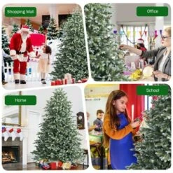 Costway 7ft Artificial Christmas Spruce Hinged Tree W/ 1260 Mixed PE & PVC Tips -Northlight Sale GUEST 3387f5f6 0fed 4bb4 9efc 570481a8b6c3