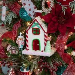 Northlight Peppermint Candy House Christmas Decoration - 11" -Northlight Sale GUEST 3467f50b ec03 42ac 9191 dff6bde08708