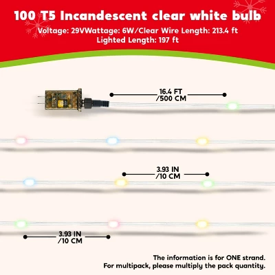 Joyfy 197/394 FT Christmas Tree String Lights Outdoor, PVC Wire String Lights With 8 Modes Timer, Reel For Xmas Indoor Outdoor Holiday Decoration 6 Joyfy 197/394 FT Christmas Tree String Lights Outdoor, PVC Wire String Lights With 8 Modes Timer, Reel For Xmas Indoor Outdoor Holiday Decoration - Image 4