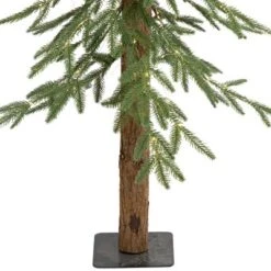 Northlight Pre-Lit Medium Alpine Artificial Christmas Tree - 4' - Clear LED Lights -Northlight Sale GUEST 36be60c5 d461 4dff b597 8863599343ec