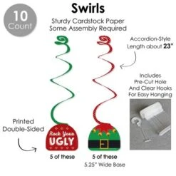 Big Dot Of Happiness Ugly Sweater - Holiday And Christmas Party Supplies Decoration Kit - Decor Galore Party Pack - 51 Pieces -Northlight Sale GUEST 37b4d366 a91c 4741 9bb8 14c8e3993c7c