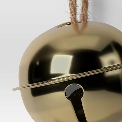 4ct Christmas Jingle Bell Christmas Ornament Set Matte Gold - Wondershop™ 4 4ct Christmas Jingle Bell Christmas Ornament Set Matte Gold - Wondershop™ - Image 2